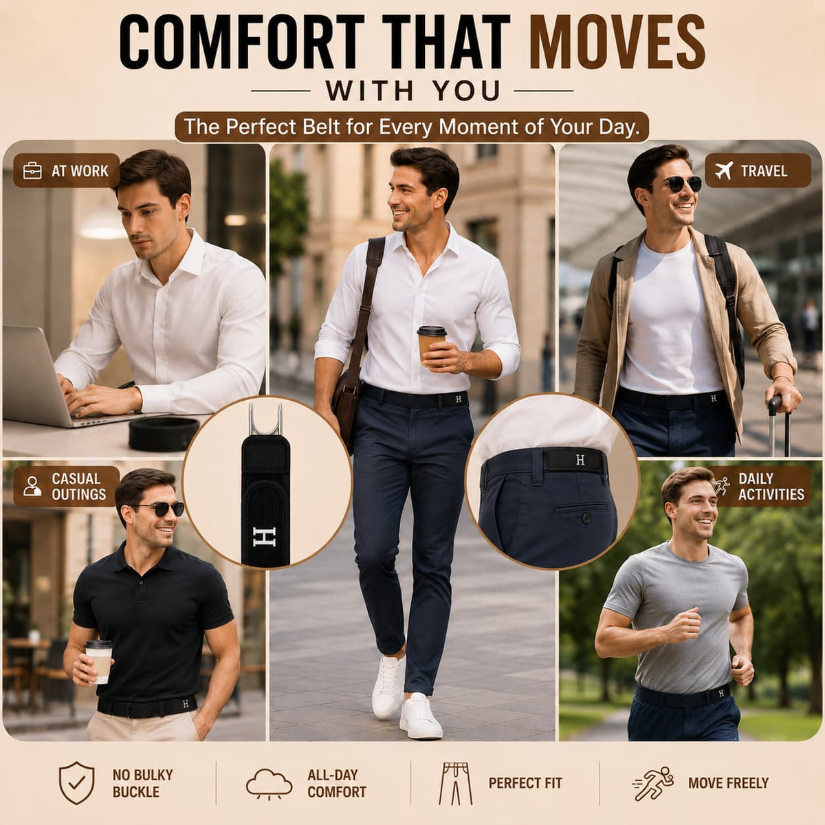Buckle-Free Elastic Belt Stretchable, Adjustable & Comfortable - BUY 1 GET 1 FREE