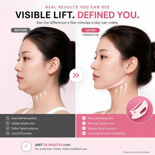 V-Line Face Lifting Reusable Mask - Define Jawline, Fat & Reduce Double Chin
